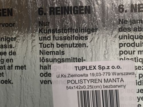 Polistyren manta dymiony brąz 2,5 mm