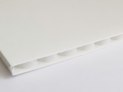 Akylite - płyty polipropylenowe PP o strukturze rdzenia plaster miodu grubość 2,9 mm, kolor biały