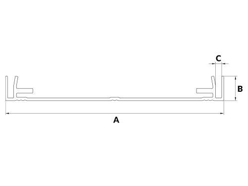 Profil aluminiowy kasetonowy 16E